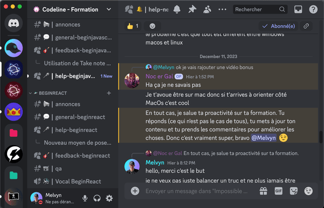 Discord communauté